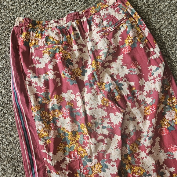 Ett Twa By Anthropologie Floral Wide Leg Lounge Pant Large - Picture 7 of 7